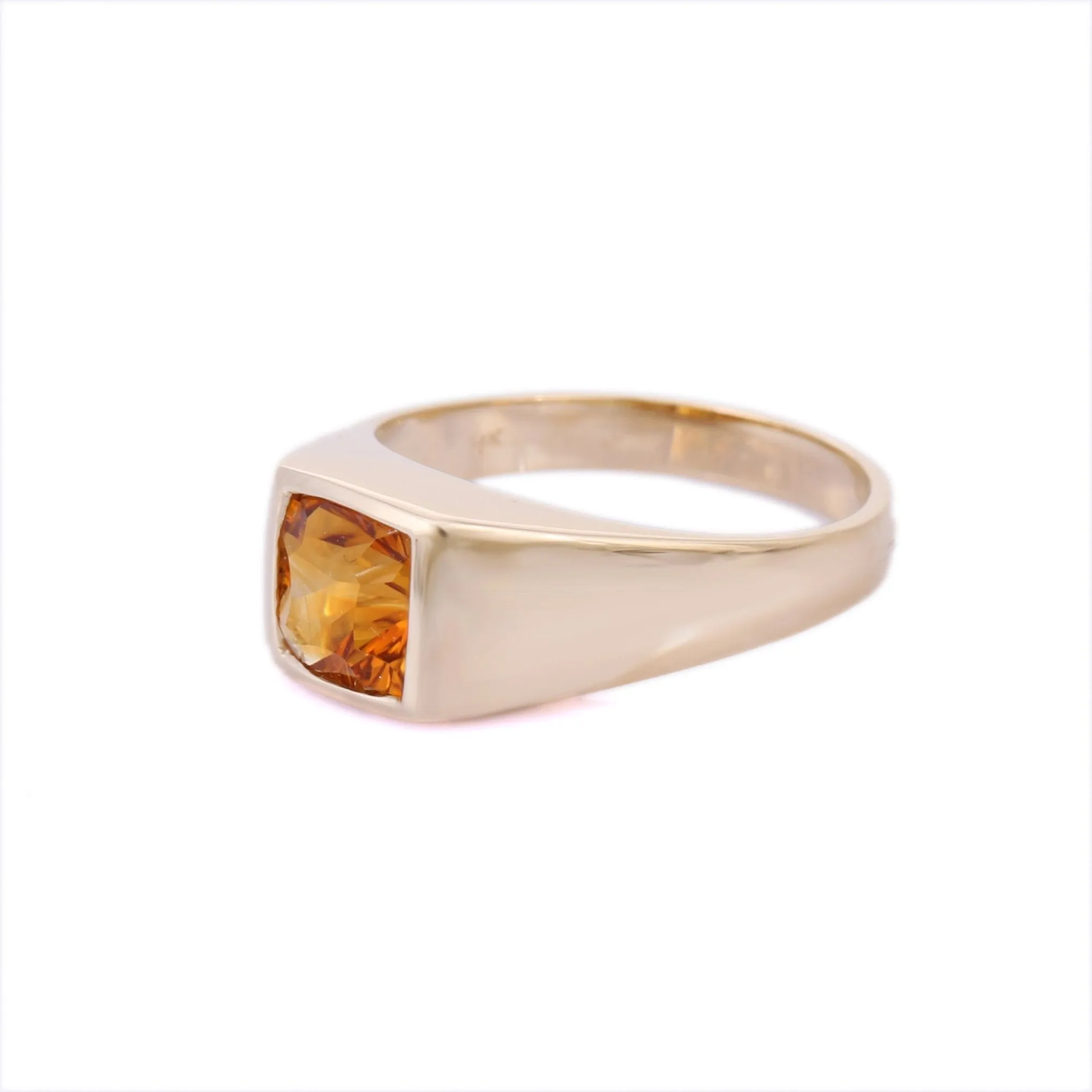 14K Yellow Gold Citrine Ring