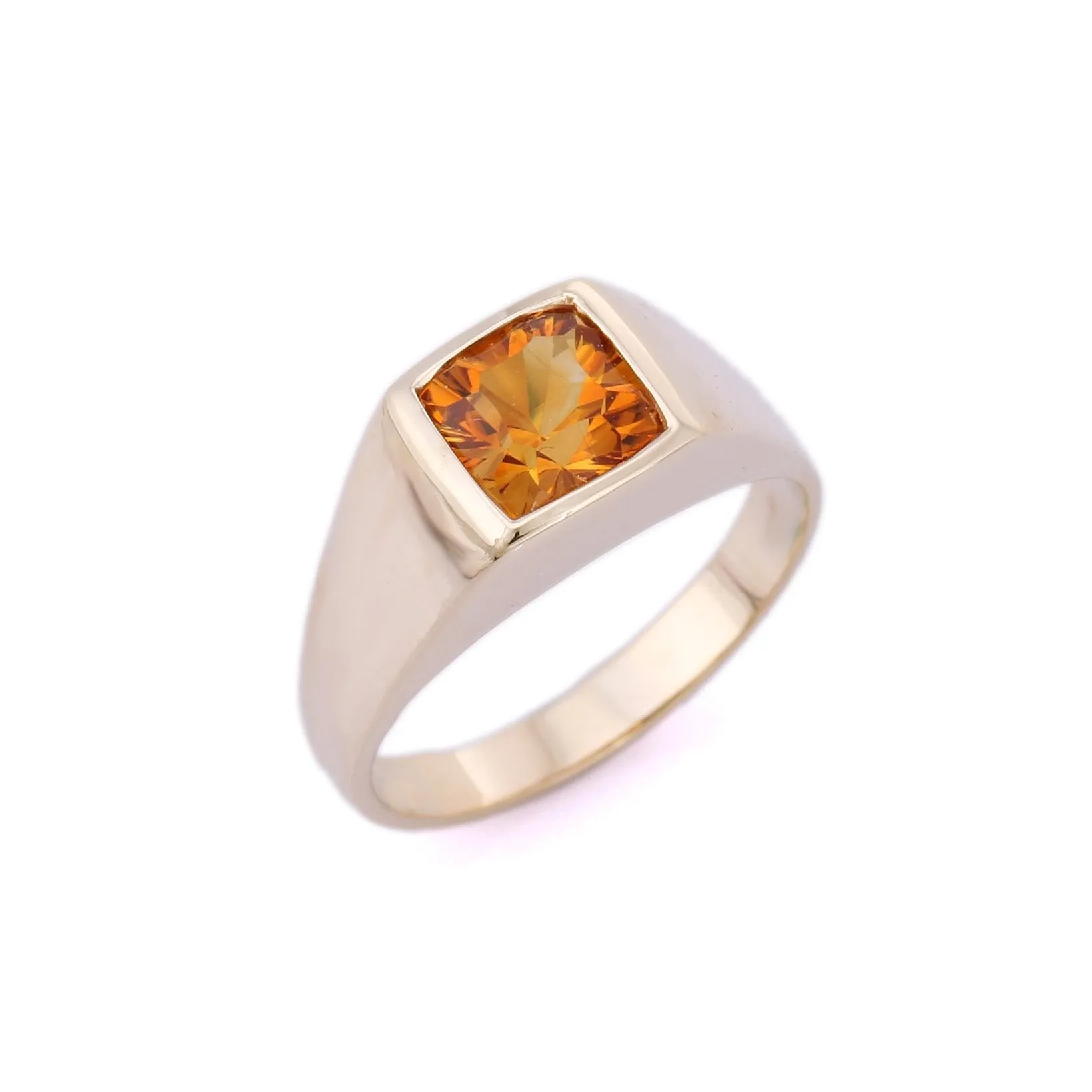 14K Yellow Gold Citrine Ring