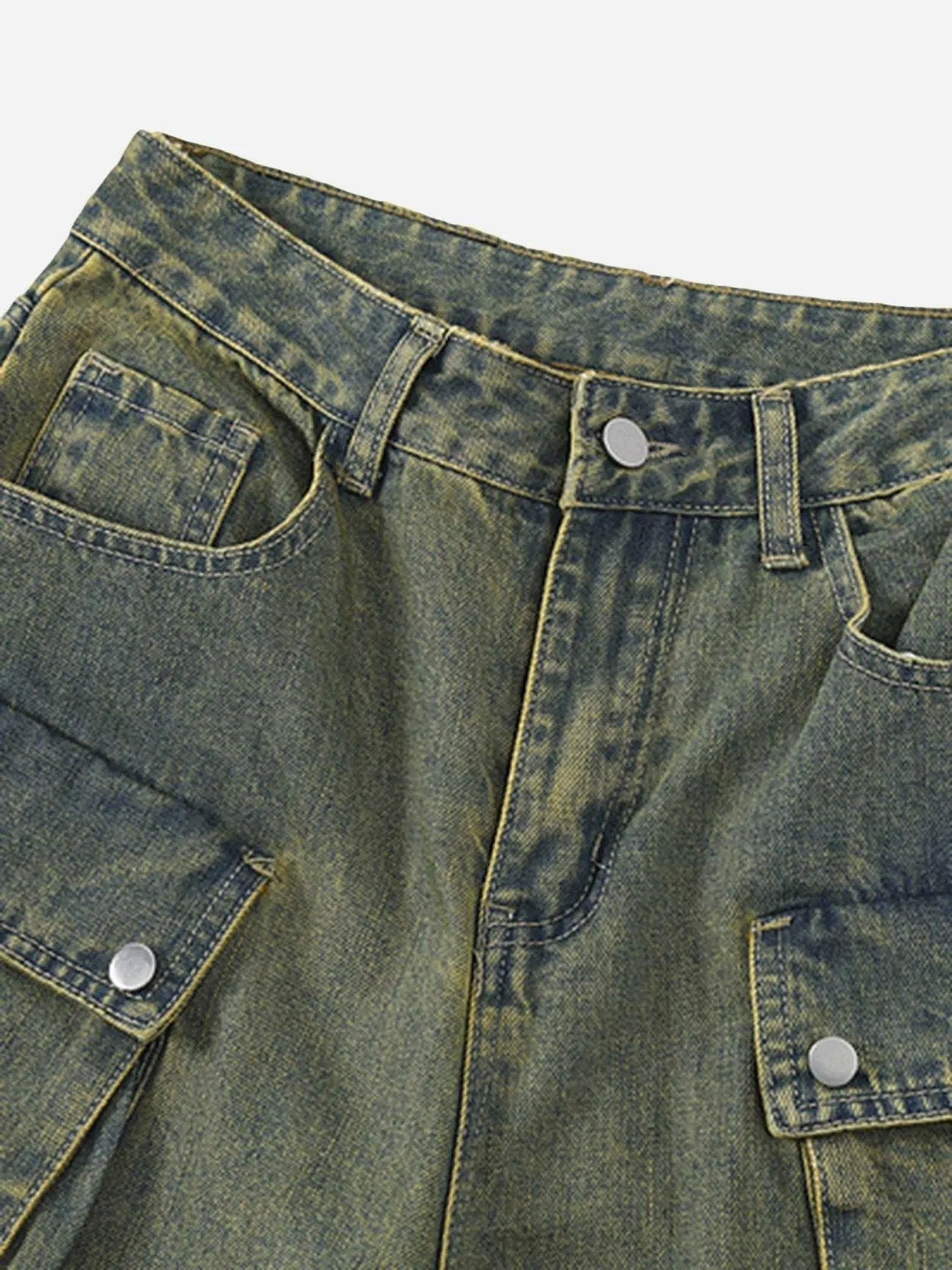 1984 Multi-Pocket Workwear Loose Jeans - 1789