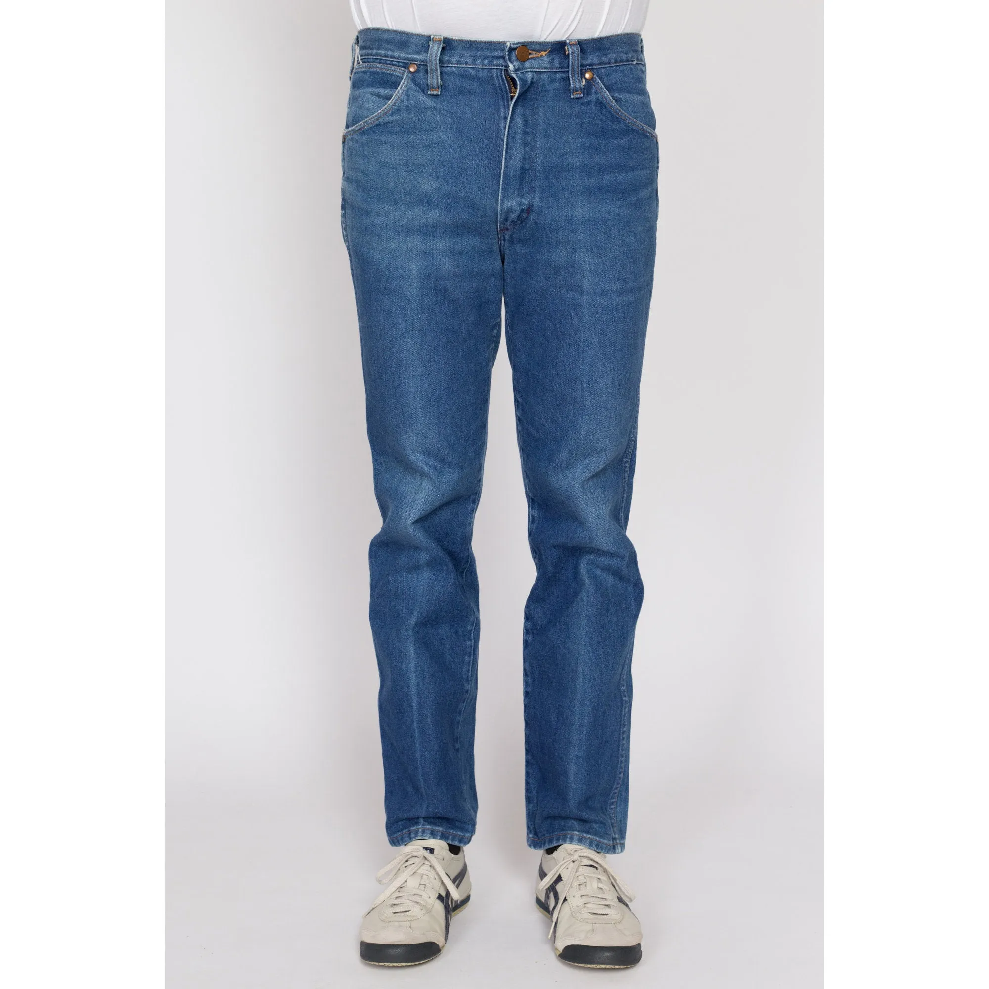 32x30 70s 80s Wrangler Faded Slim Fit Jeans