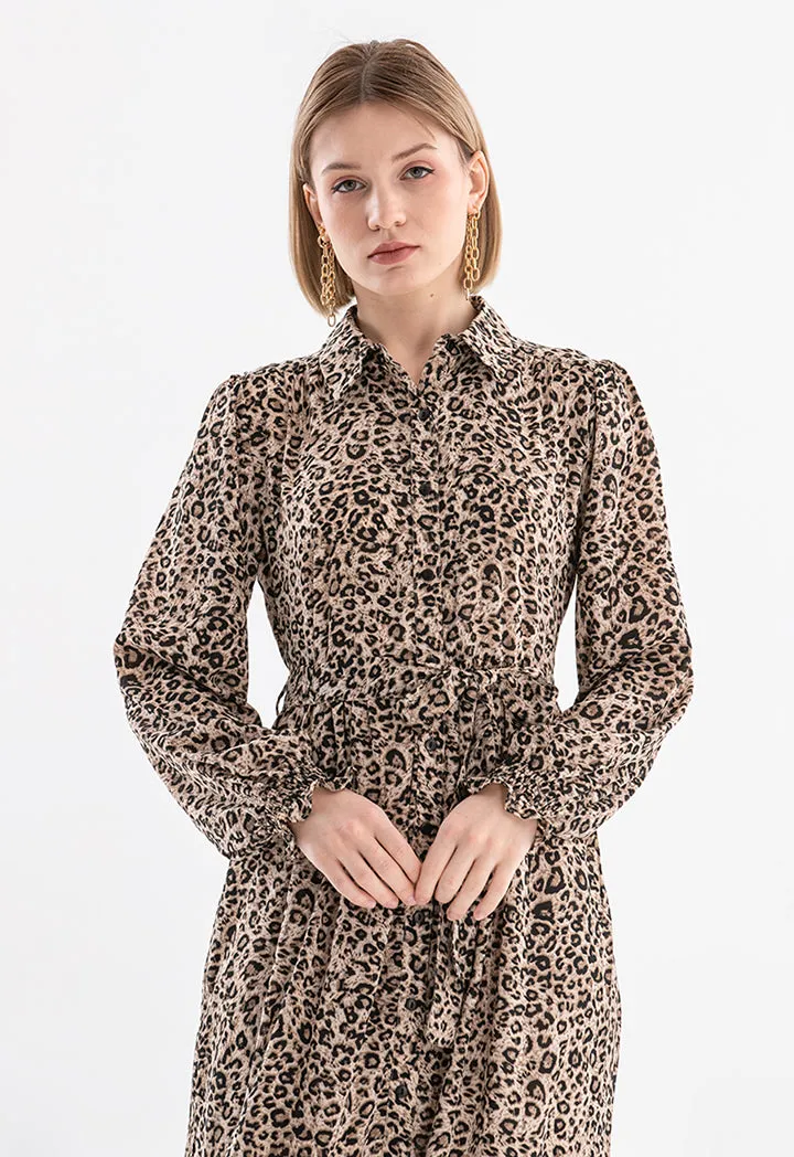 All Over Tiger Print Dress