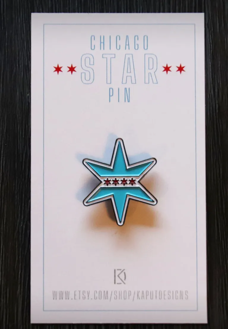 Chicago Star Pin