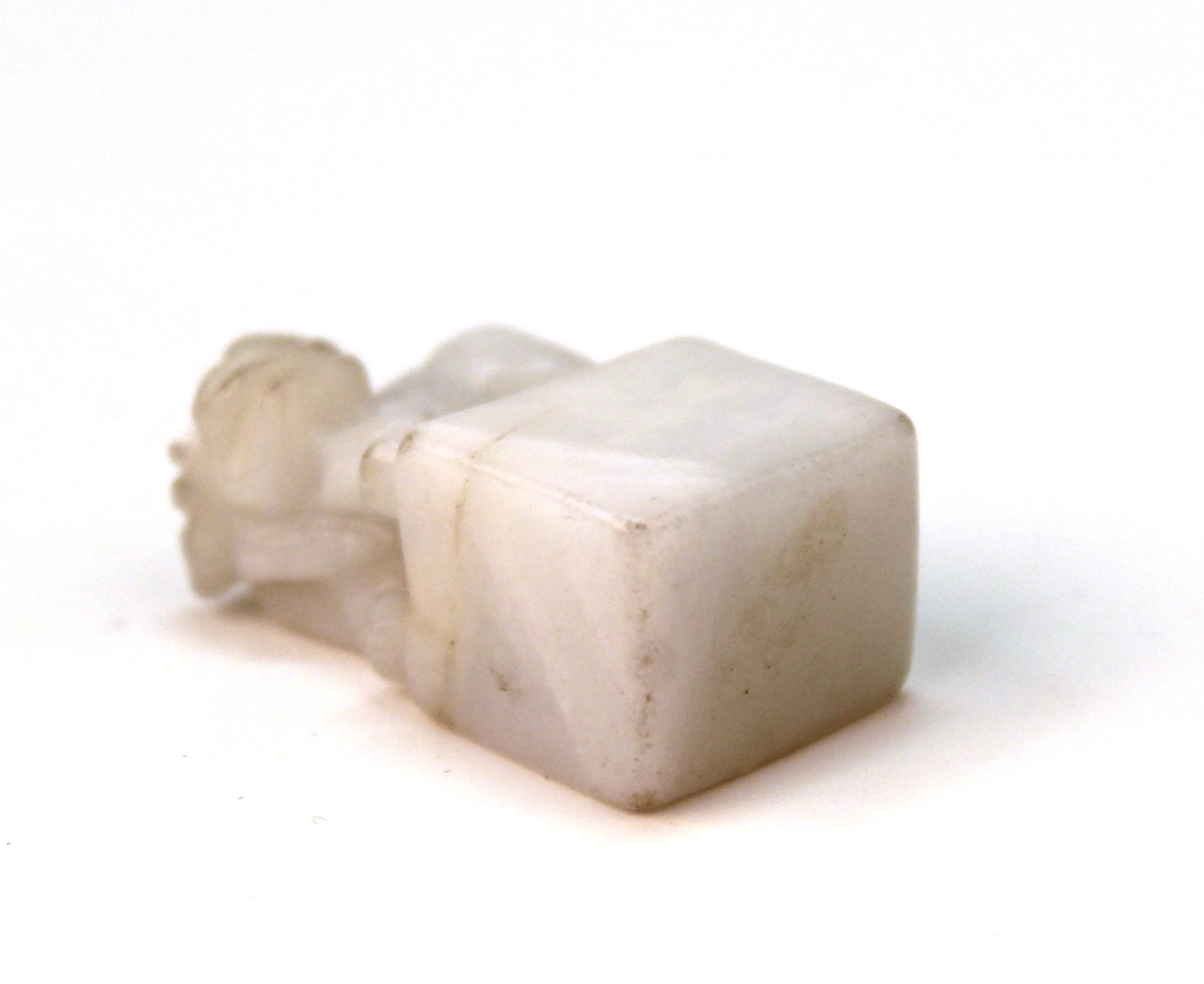 Chinese White Jade Seal with Foo Dog