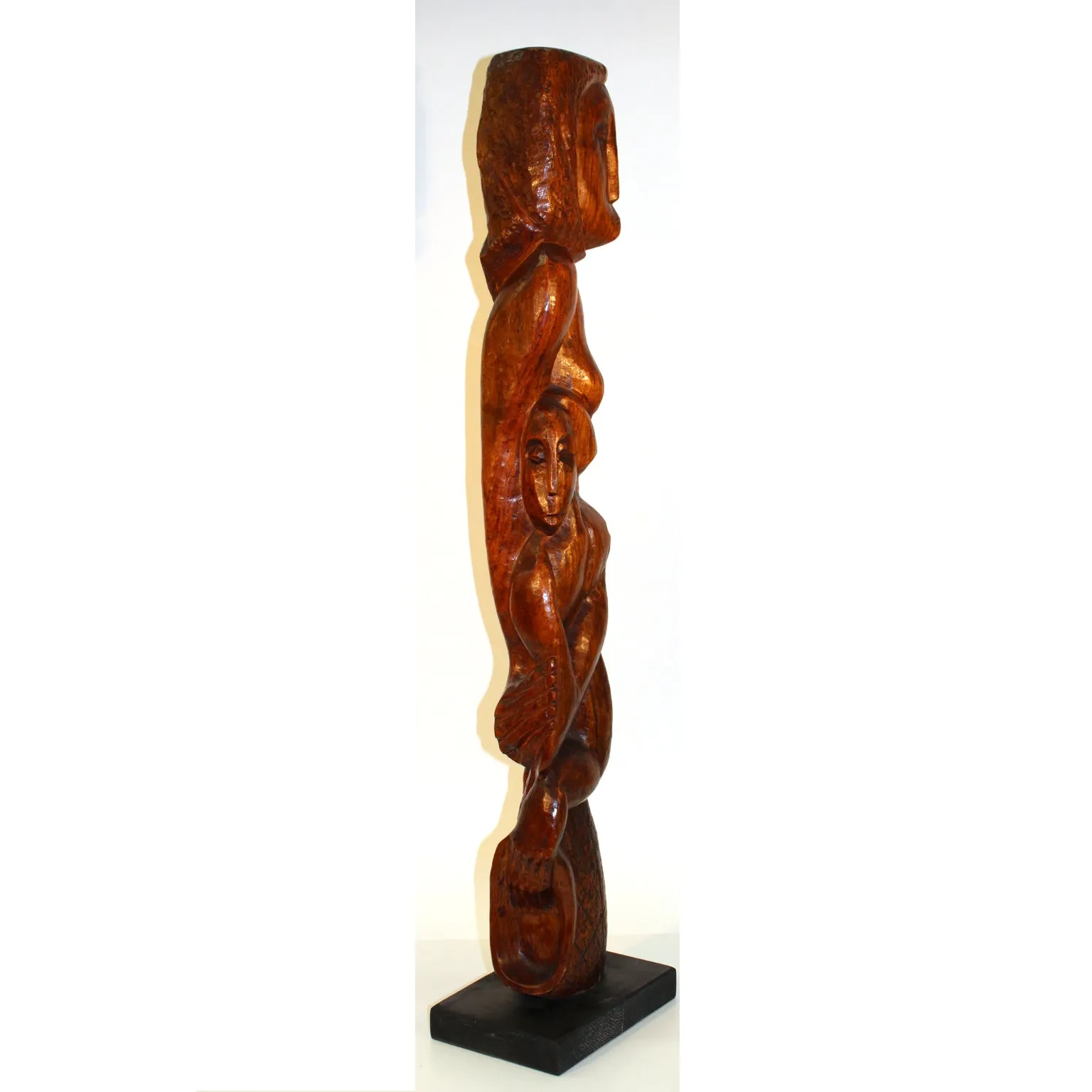 Clara Shainess 1940s Carved Wood Sculpture