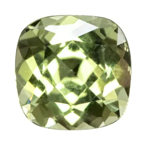 Cushion Cut 6.5mm/1.49ct Green Montana Sapphire Loose Gemstone