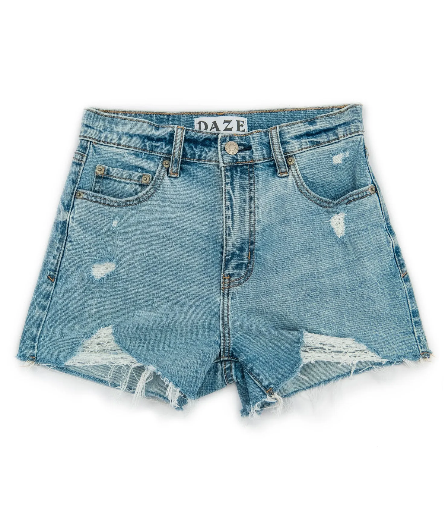 Daze Women Troublemaker Just Kissed High Rise Jean Shorts