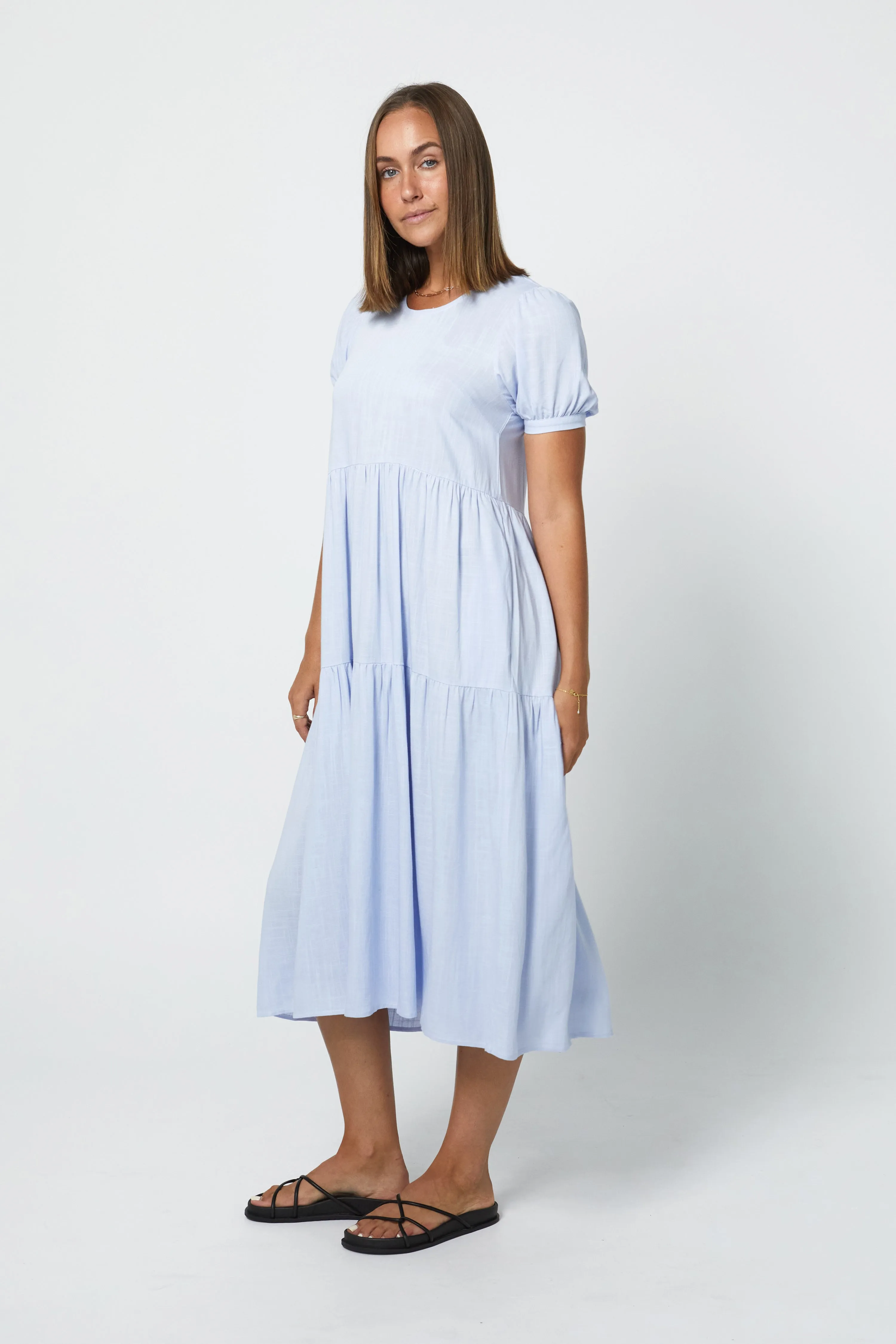 EDEN HEMP DRESS - SKY BLUE