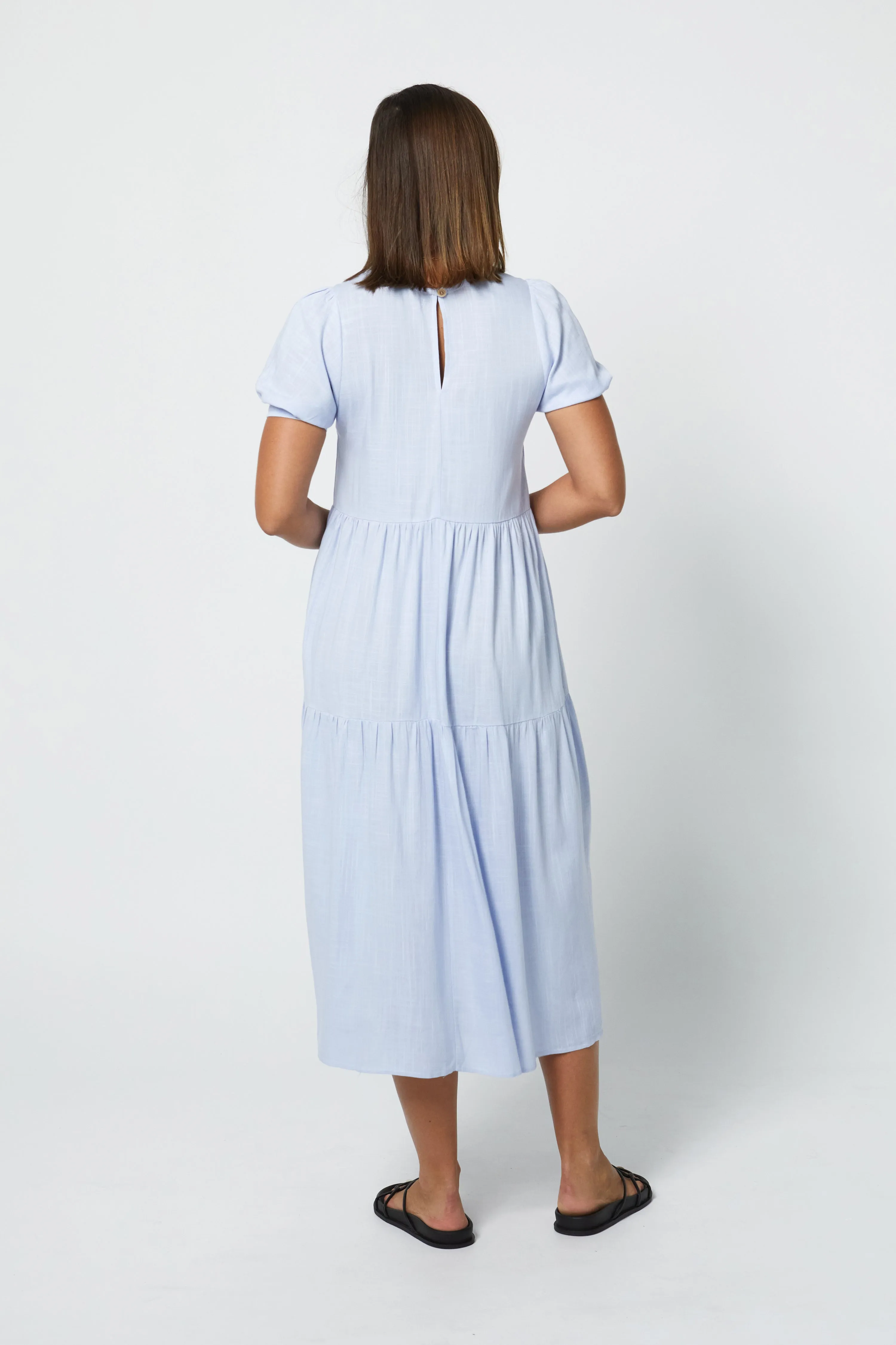 EDEN HEMP DRESS - SKY BLUE