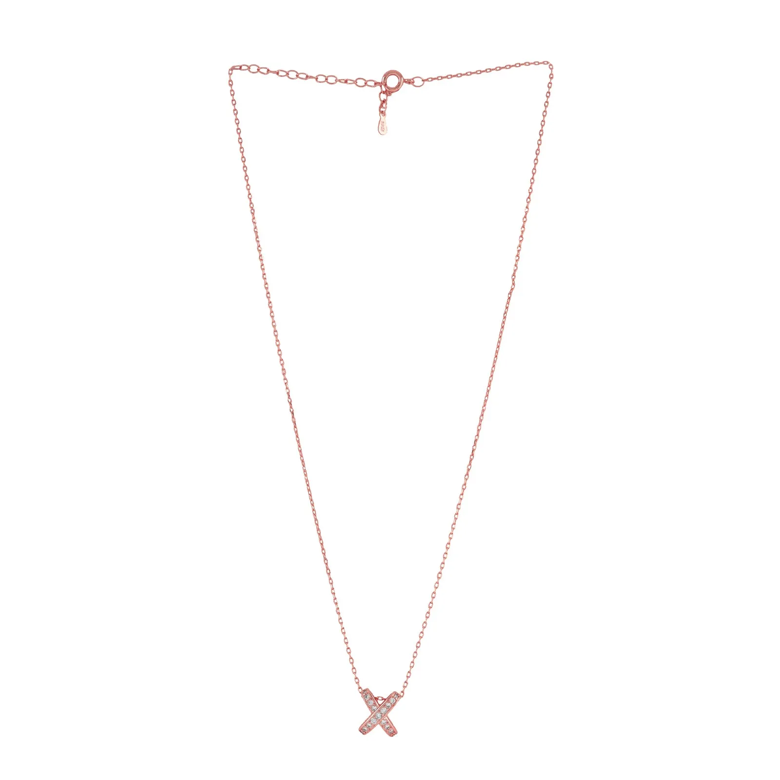 Kriss Kross Rosegold Necklace