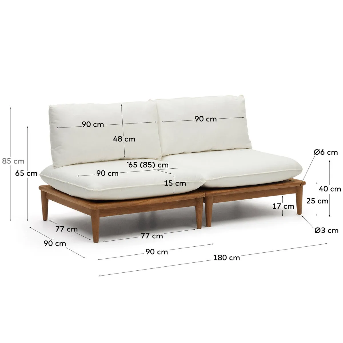 La Forma Portitxal Alfresco Sofa