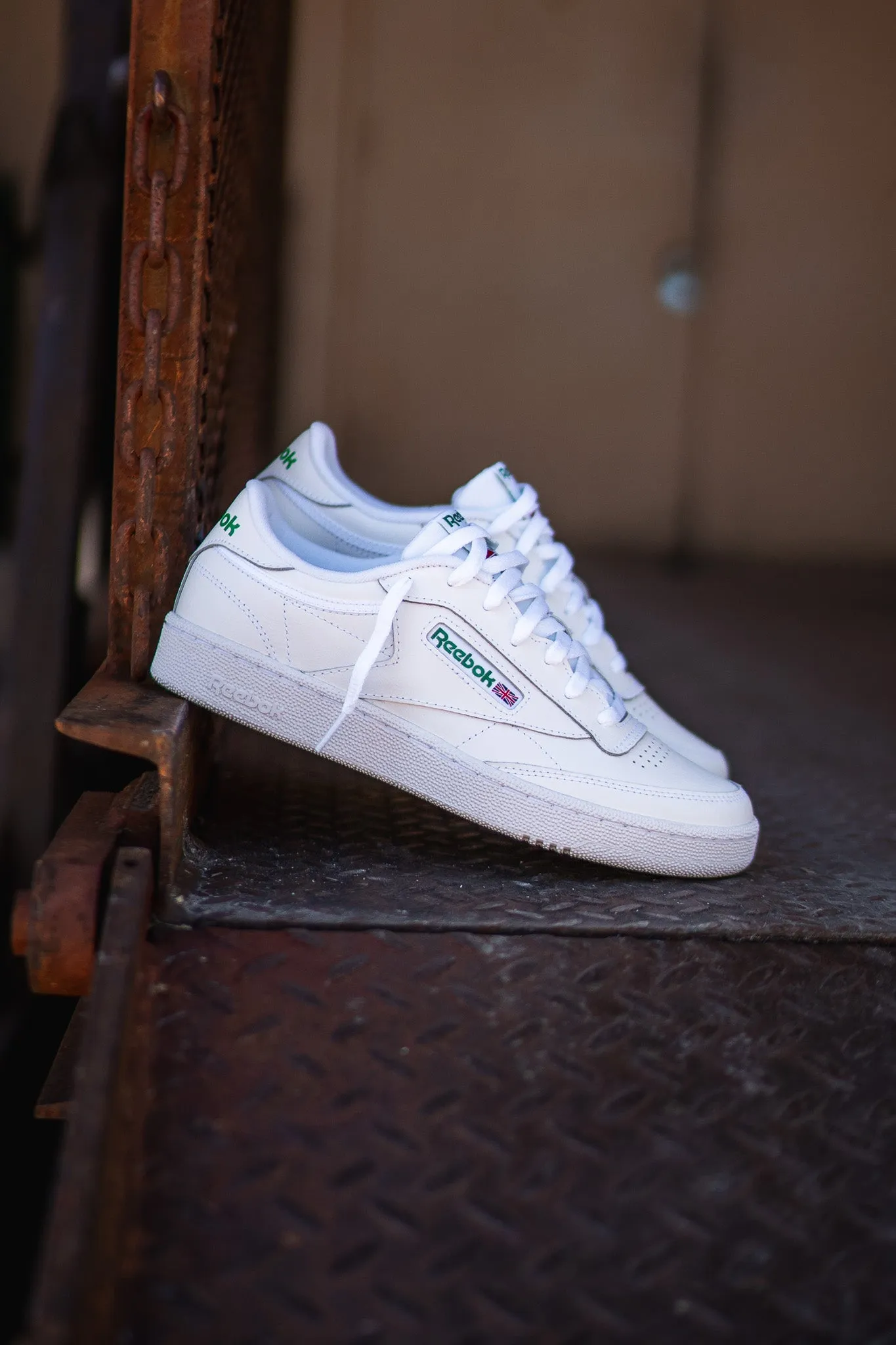 Mens Reebok Club C 85 (White/Green)