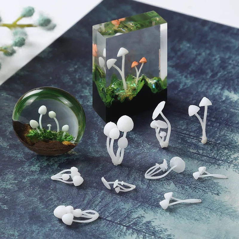 Mini 3D Mushroom Model Mushroom Filler Forest Landscape Series Fillers Crafts Accessories 1pcs 103181