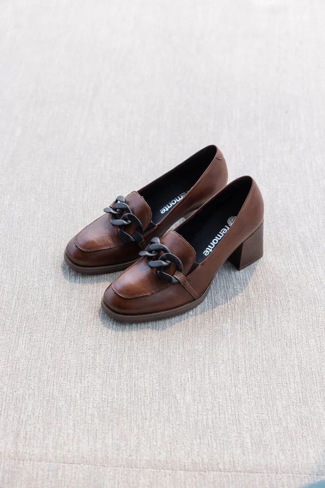 Remonte Trouser Shoes Brown Leather Work Shoes D0V00-22 sale