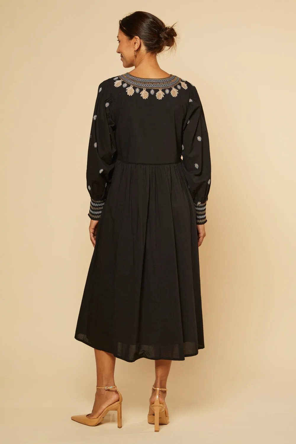 Sadie Embroidered Dress in Sanctuary