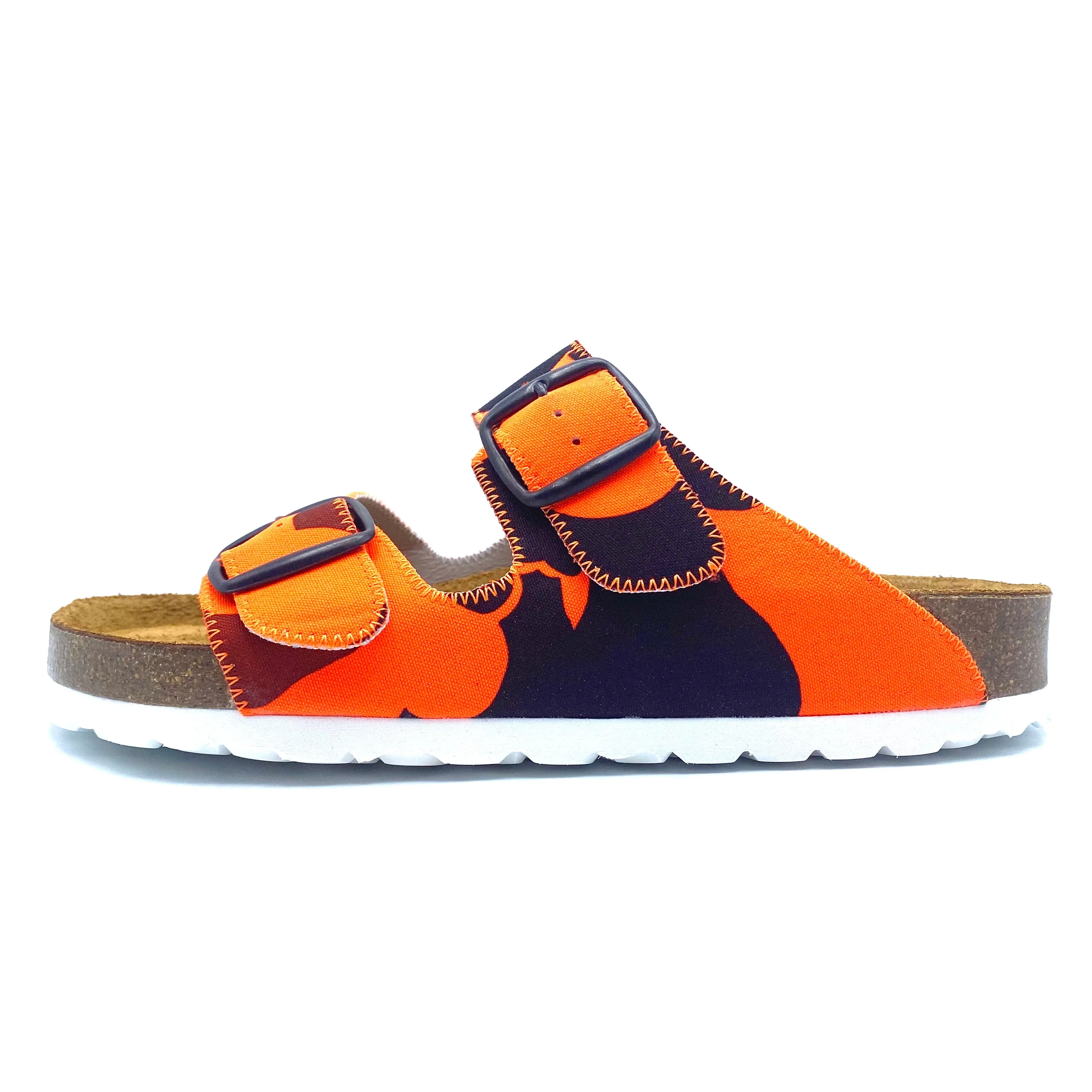 Thora 2-buckle Sandals | Orange Camouflage