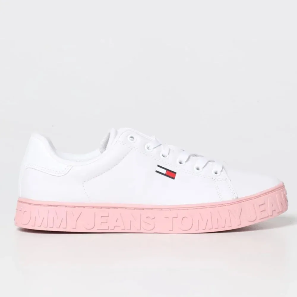 Tommy Hilfiger Jeans Cool ESS Leather Sneaker Women - WHTPNK