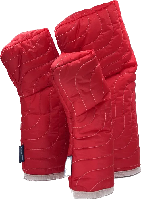 Topo Quilted Covers- RED- DR, FW, HY