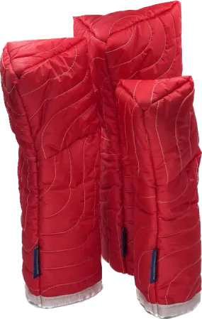 Topo Quilted Covers- RED- DR, FW, HY