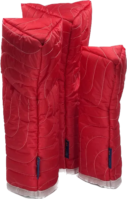 Topo Quilted Covers- RED- DR, FW, HY